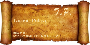 Tasner Petra névjegykártya